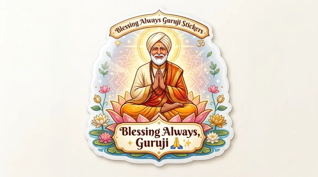 Blessing Always Guruji Stickers