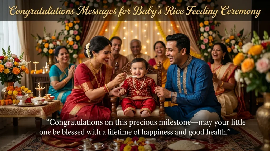 Congratulations Messages for Baby's Rice Feeding Ceremony