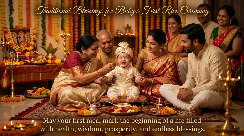 Traditional Blessings for Baby's First Rice Ceremony