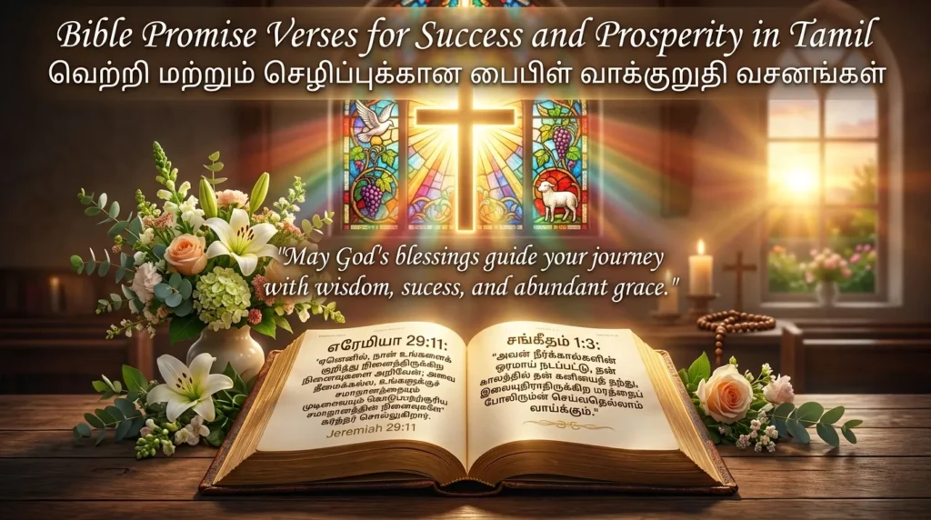 Bible Promise Verses for Success and Prosperity in Tamil