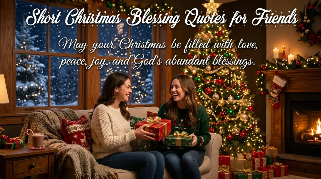 Short Christmas Blessing Quotes for Friends