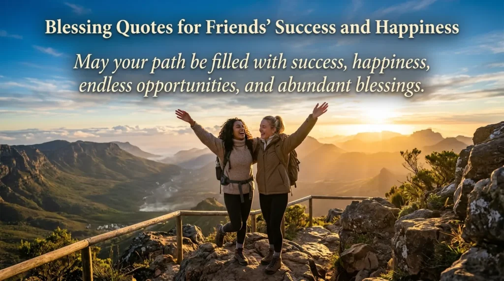Blessing Quotes for Friends' Success and Happiness