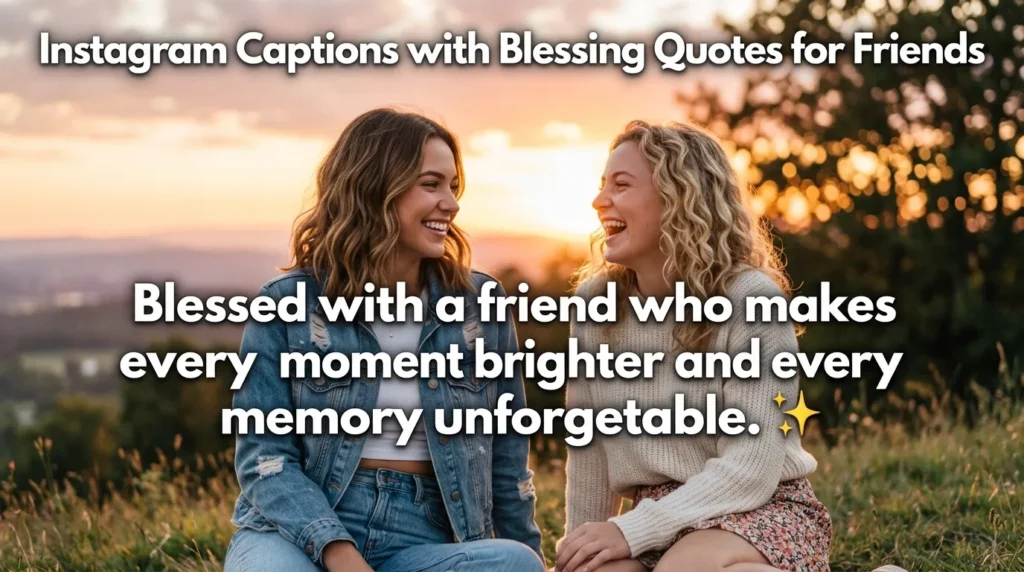 Instagram Captions with Blessing Quotes for Friends
