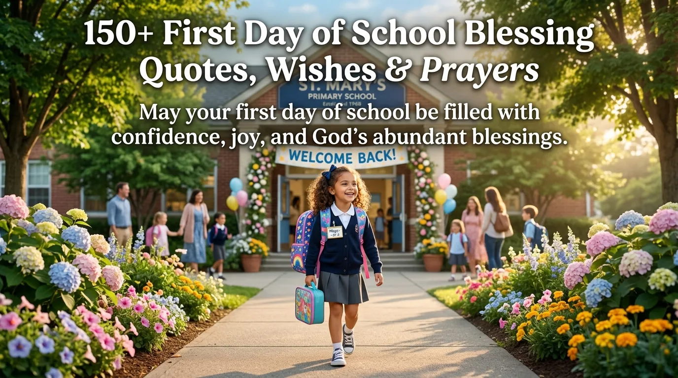 First Day of School Blessing Quotes