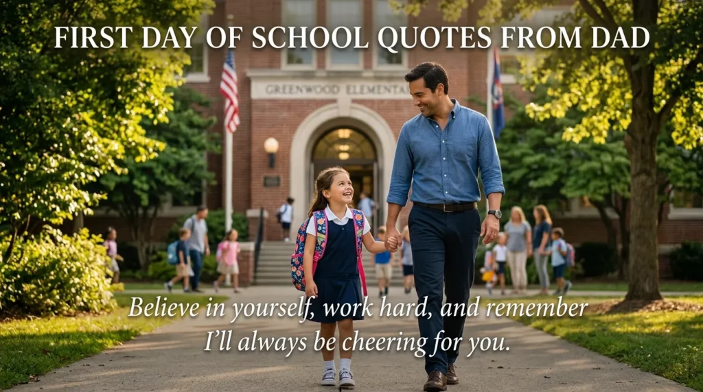 First Day of School Quotes from Dad