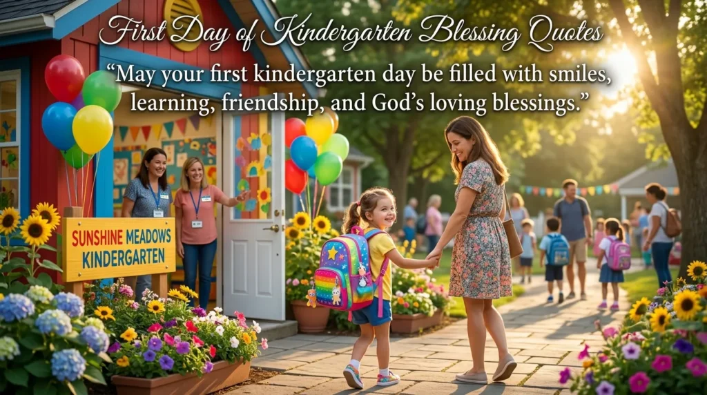 First Day of Kindergarten Blessing Quotes