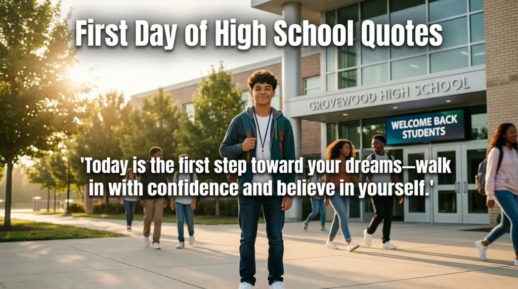 First Day of High School Quotes