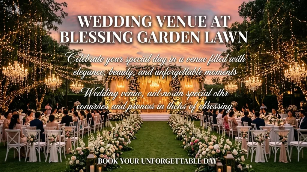 Wedding Venue at Blessing Garden Lawn