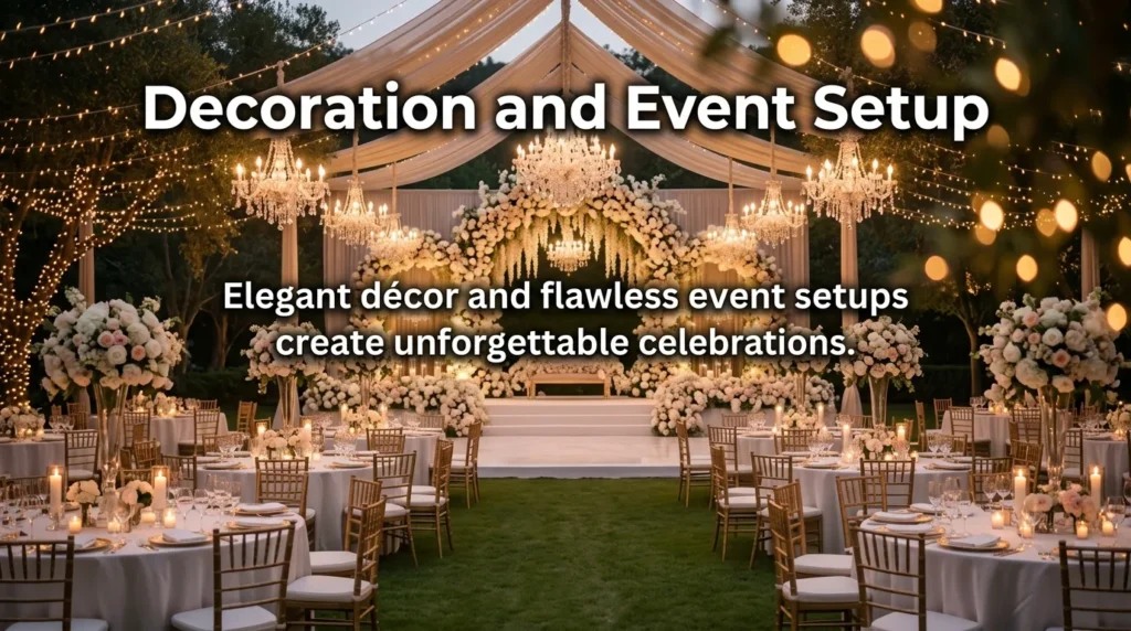 Decoration and Event Setup