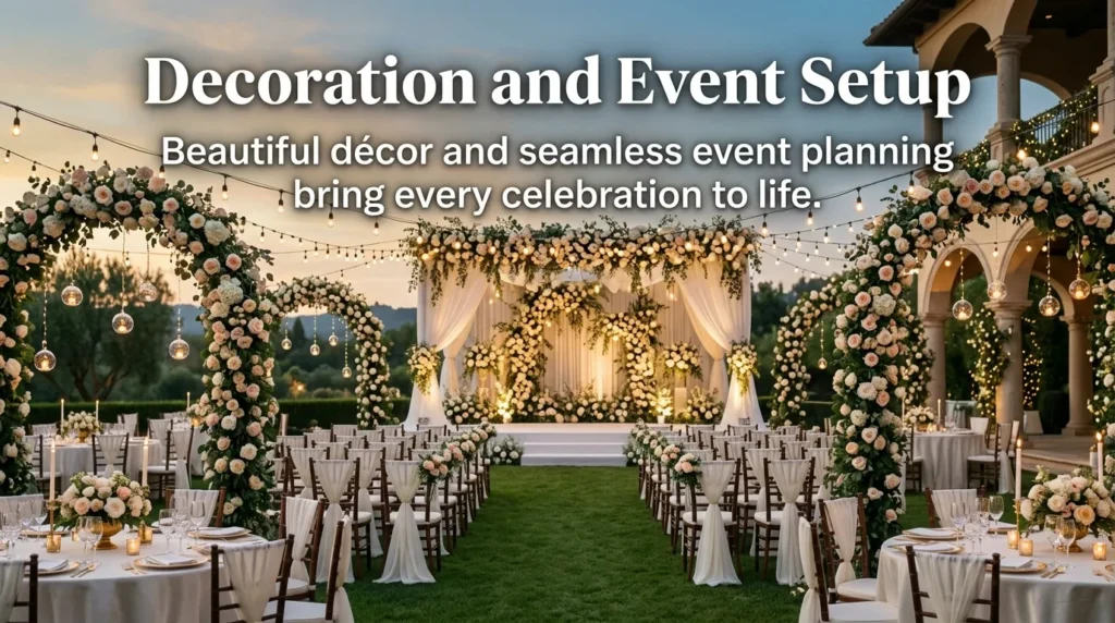 Decoration and Event Setup