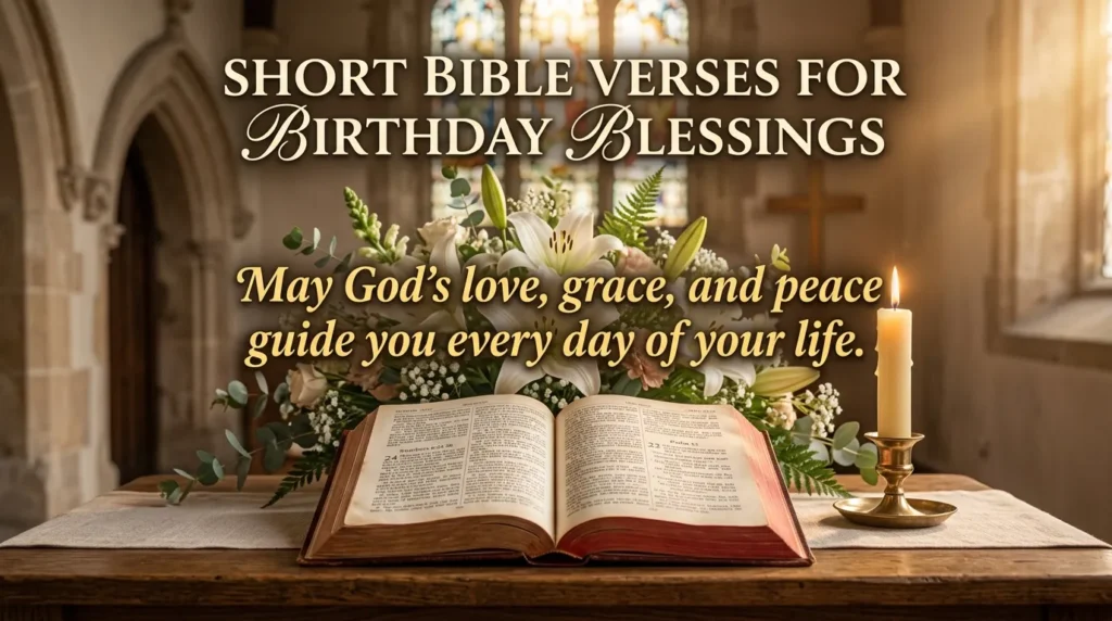 Short Bible Verses for Birthday Blessings