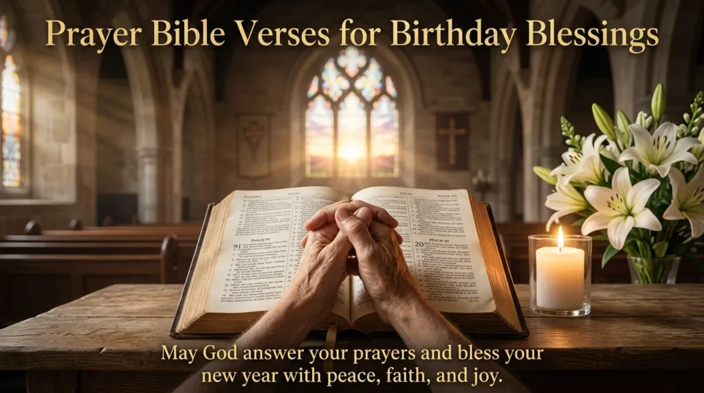 Prayer Bible Verses for Birthday Blessings