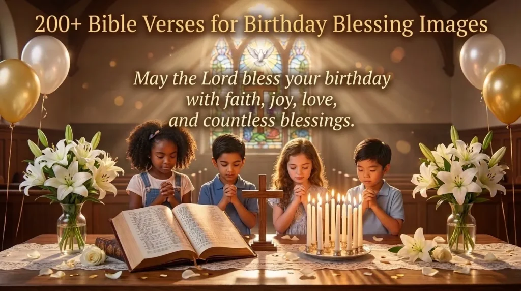 200+ Bible Verses for Birthday Blessing Images