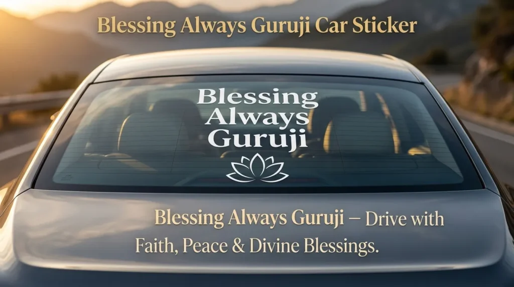 Blessing Always Guruji Car Sticker