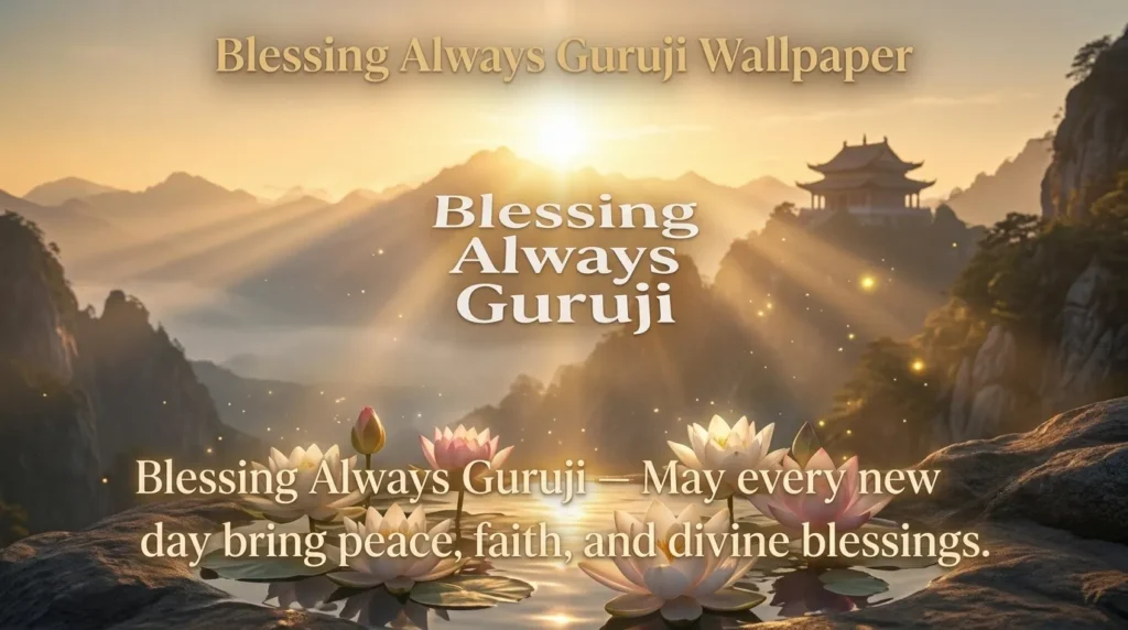 Blessing Always Guruji Wallpaper