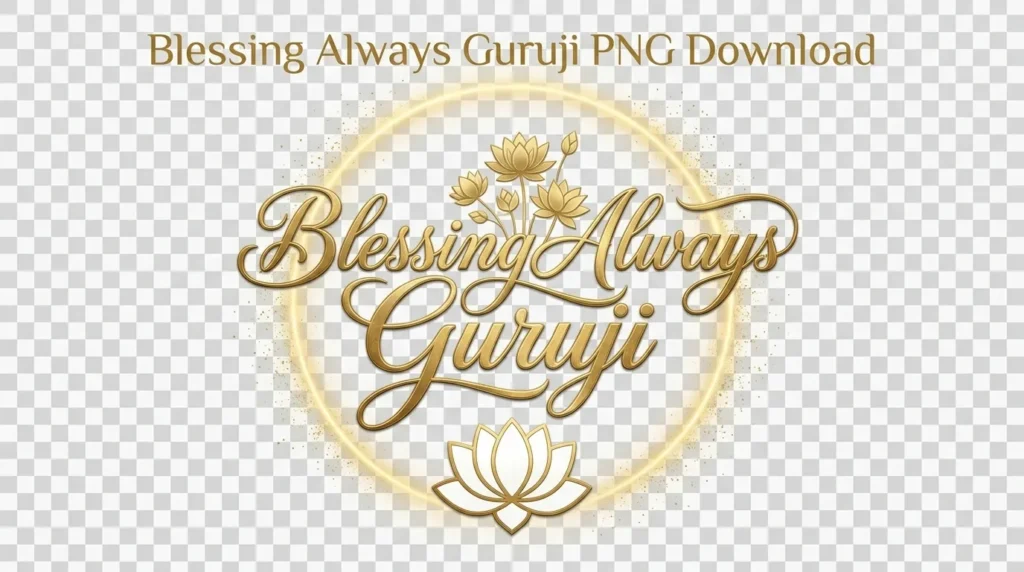 Blessing Always Guruji PNG Download