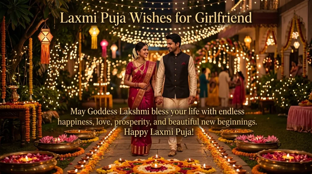 Laxmi Puja Wishes for Girlfriend
