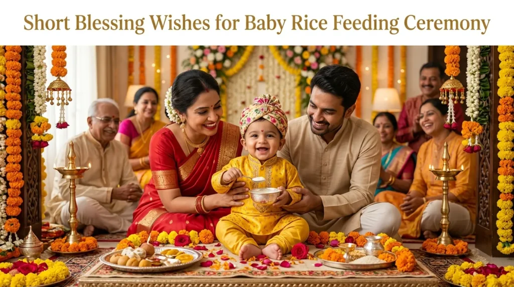 Short Blessing Wishes for Baby Rice Feeding Ceremony