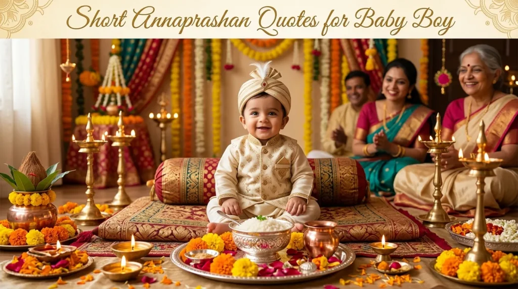 Short Annaprashan Quotes for Baby Boy