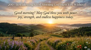 200+ Best Blessing Good Morning God Bless You Wishes