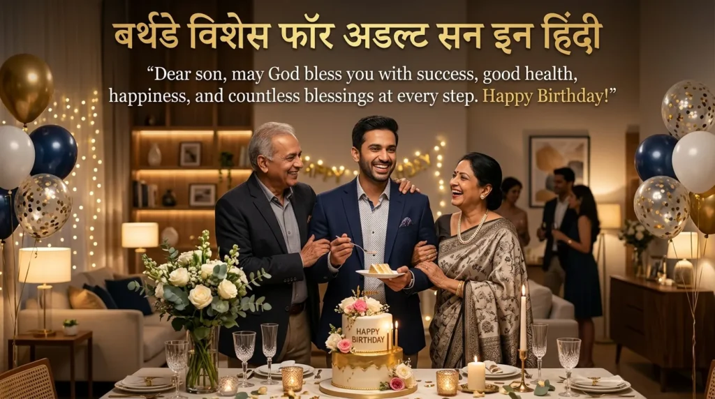 Birthday Wishes for Adult Son in Hindi
