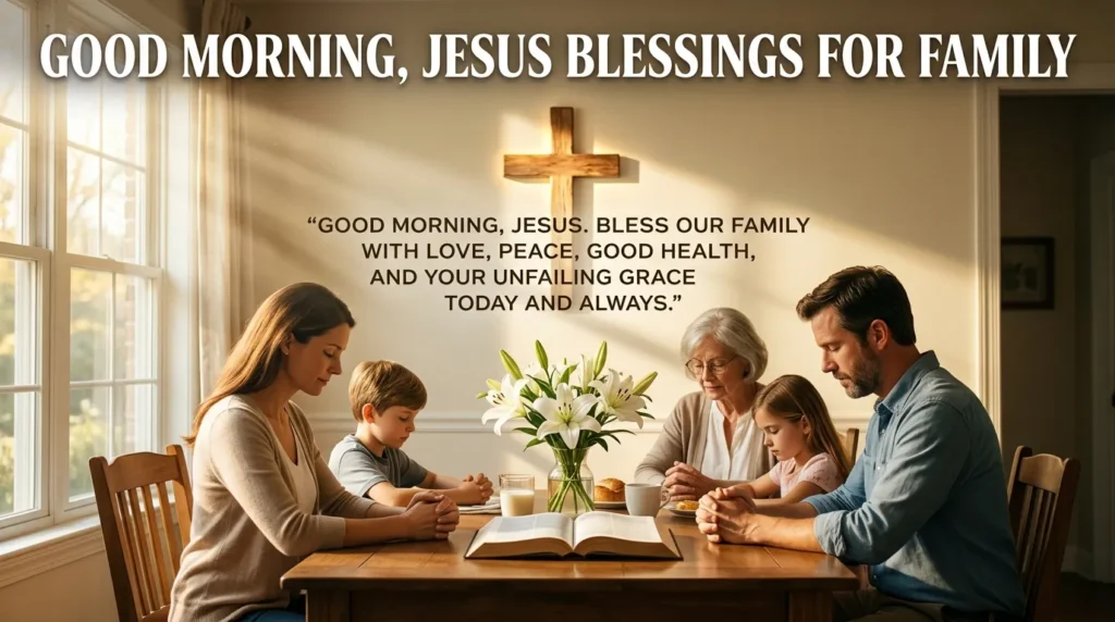 Good morning, Jesus Blessings for Family