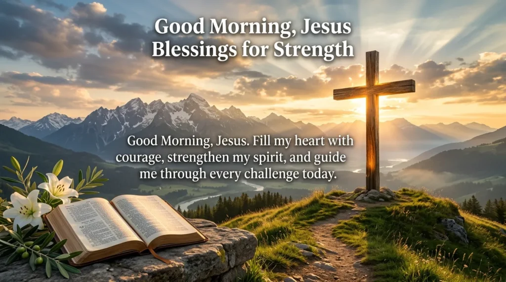 Good morning, Jesus.s Blessings for Strength