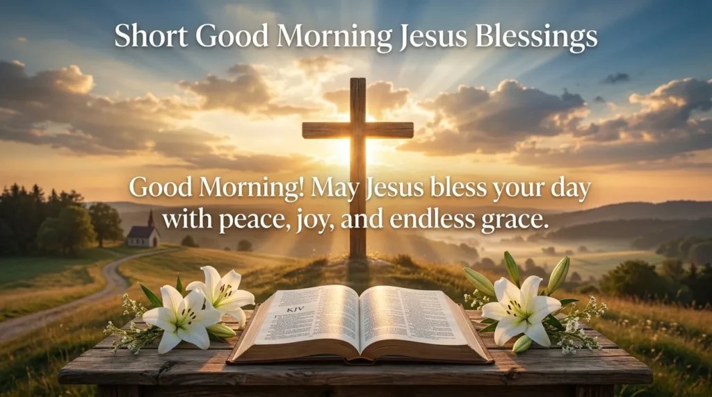 Short Good Morning Jesus Blessings