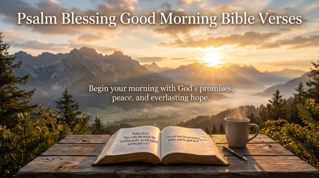 Psalm Blessing Good Morning Bible Verses