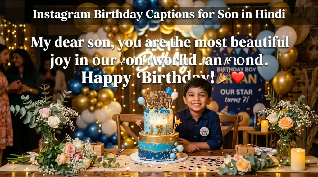 Instagram Birthday Captions for Son in Hindi
