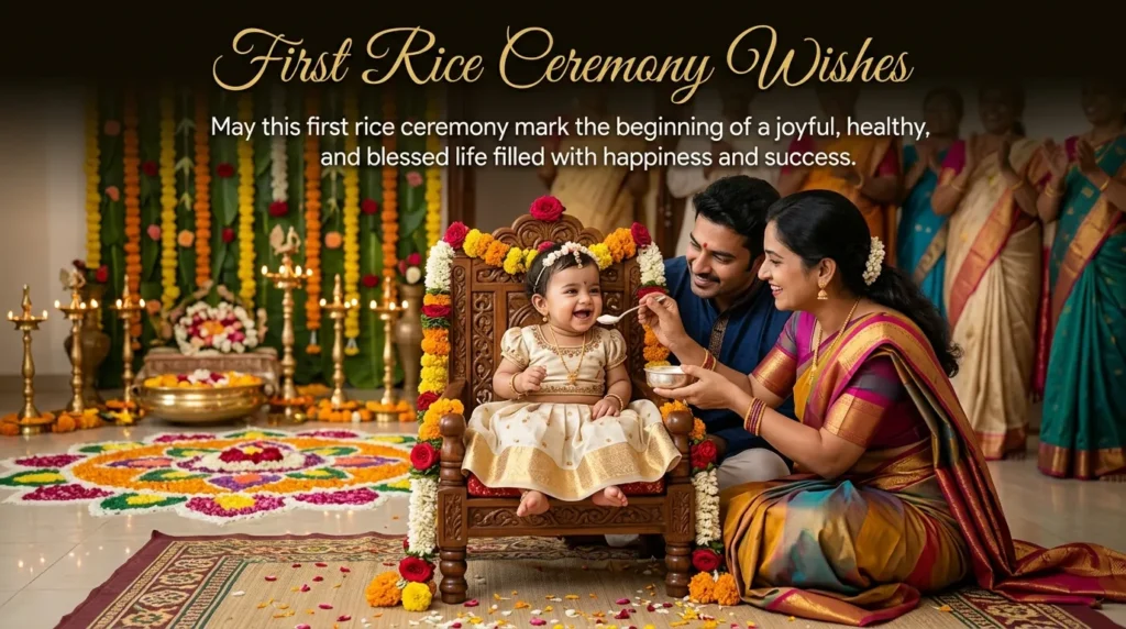First Rice Ceremony Wishes