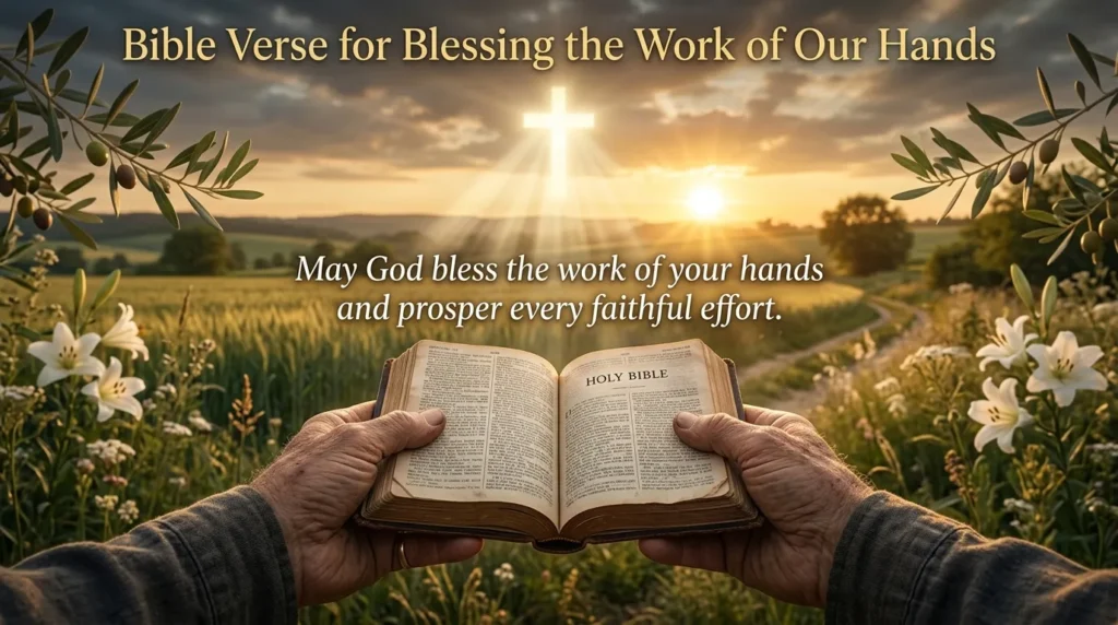 Bible Verse for Blessing the Work of Our Hands
