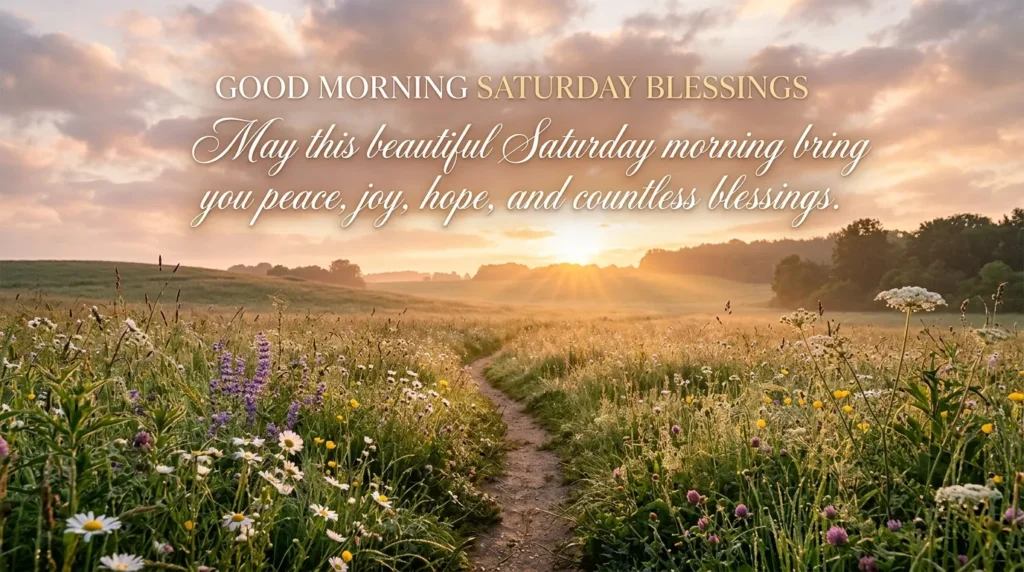 Good Morning Saturday Blessings
