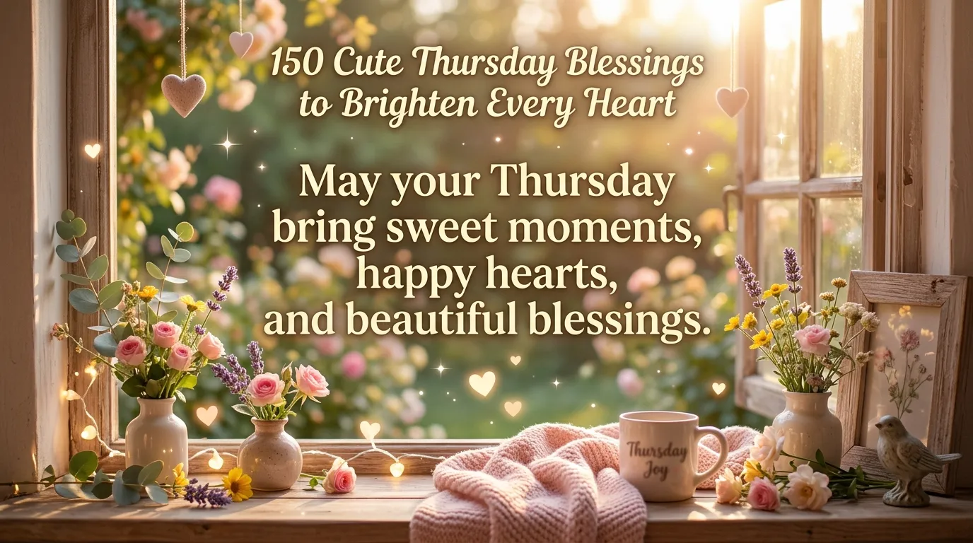 150+ Cute Thursday Blessings to Brighten Every Heart