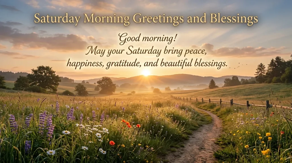 Saturday Morning Greetings and Blessings