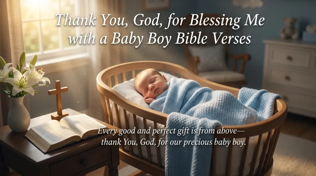 Thank You, God, for Blessing Me with a Baby Boy Bible Verses