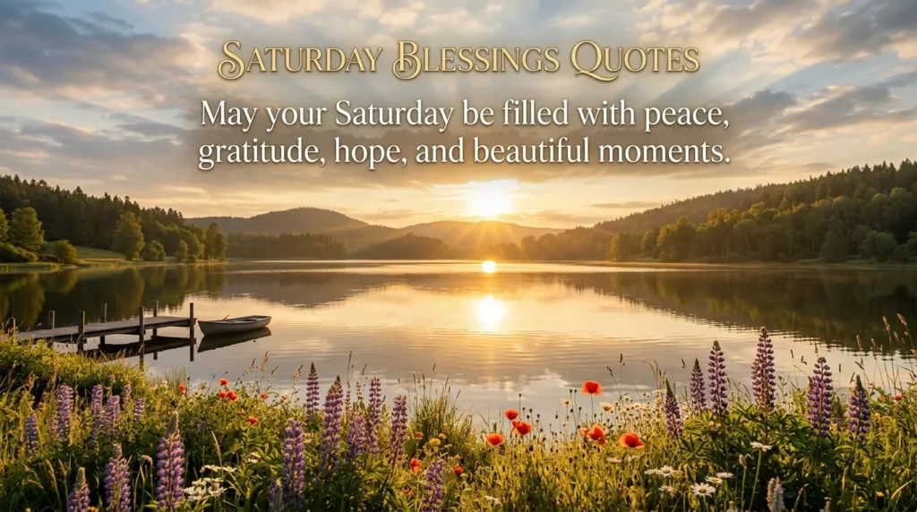 Saturday Blessings Quotes