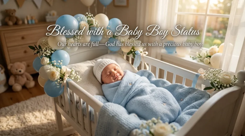 Blessed with a Baby Boy Status