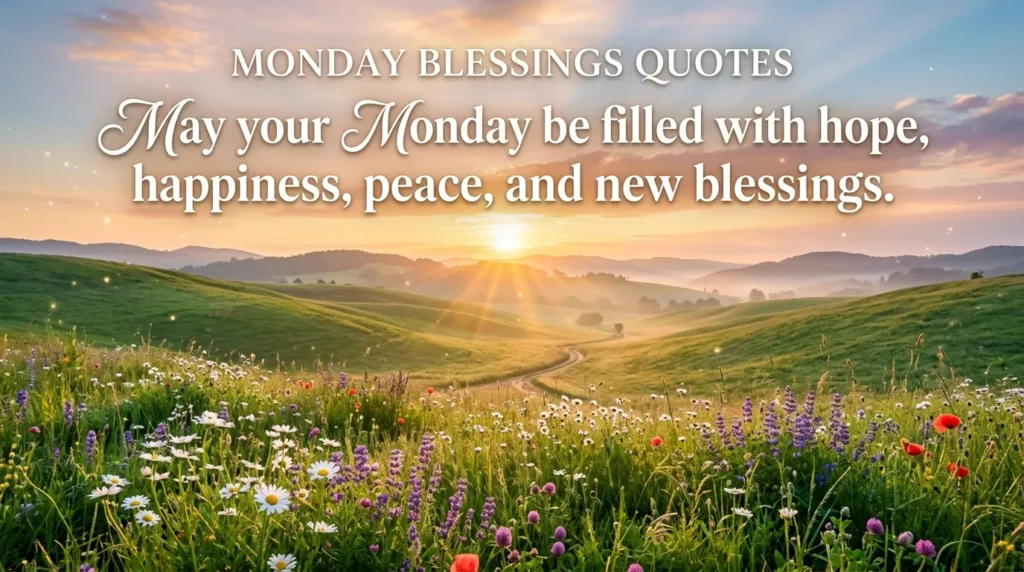 Monday Blessings Quotes