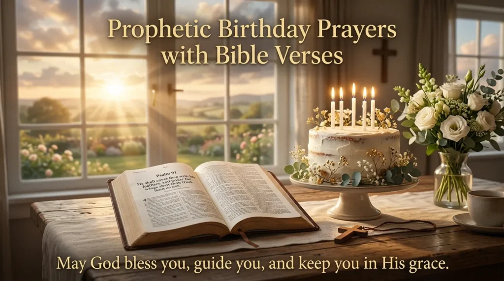Prophetic Birthday Prayers with Bible Verses