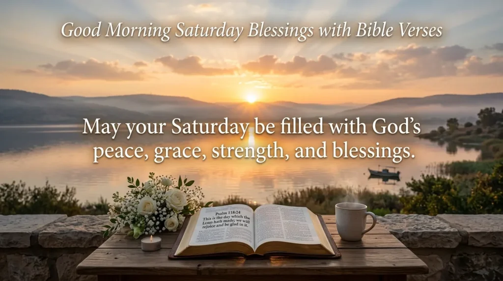 Good Morning Saturday Blessings with Bible Verses