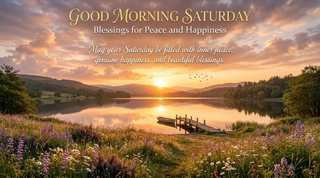 Good Morning Saturday Blessings for Peace and Happiness