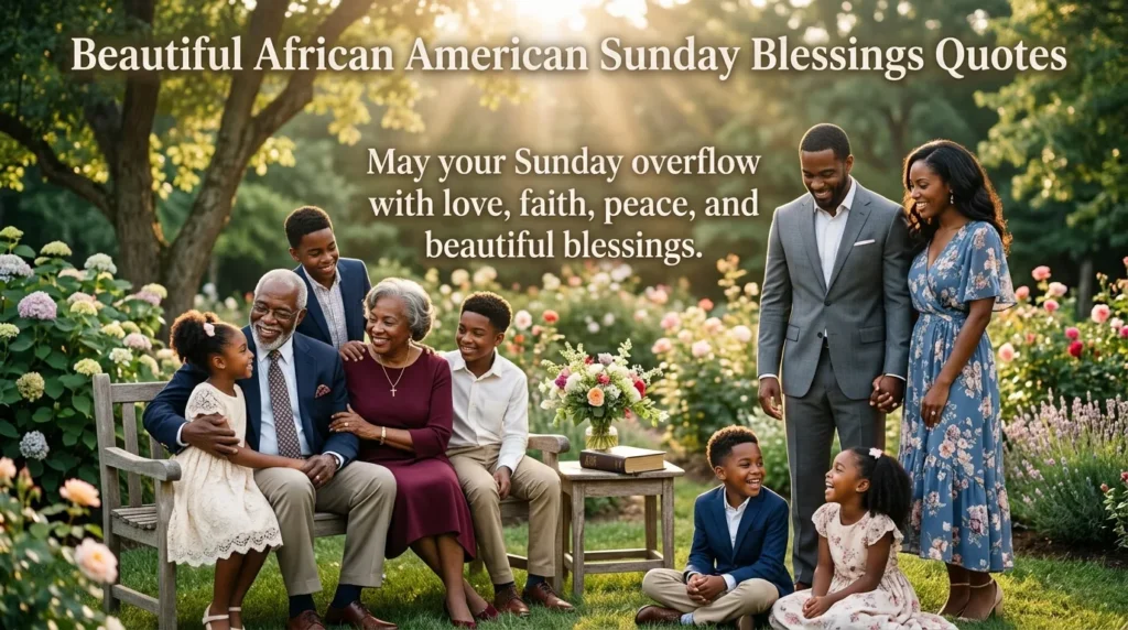 Beautiful African American Sunday Blessings Quotes