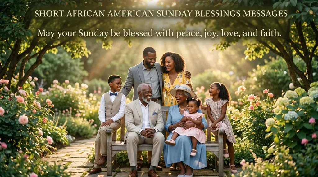 Short African American Sunday Blessings Messages