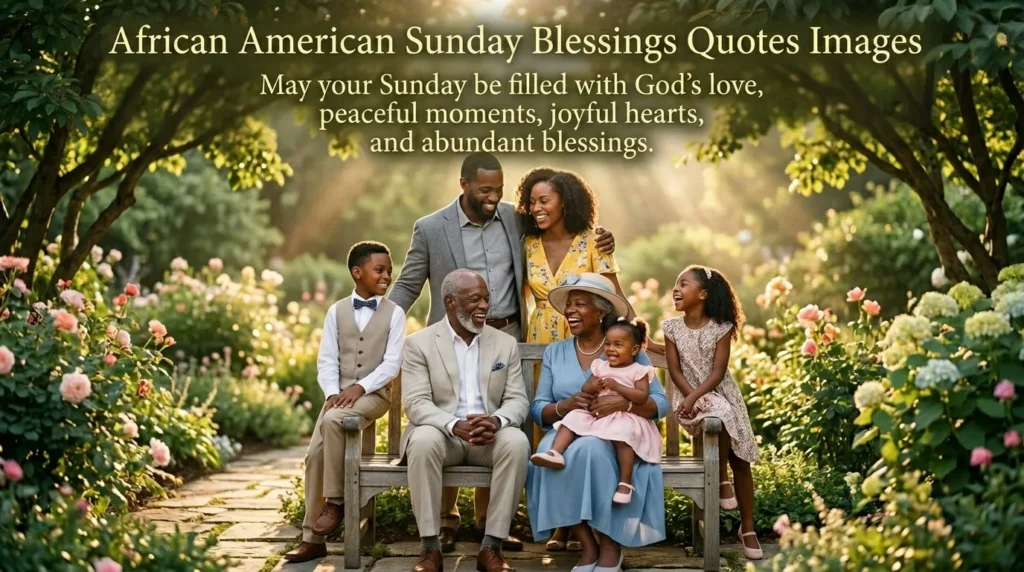 African American Sunday Blessings Quotes Images