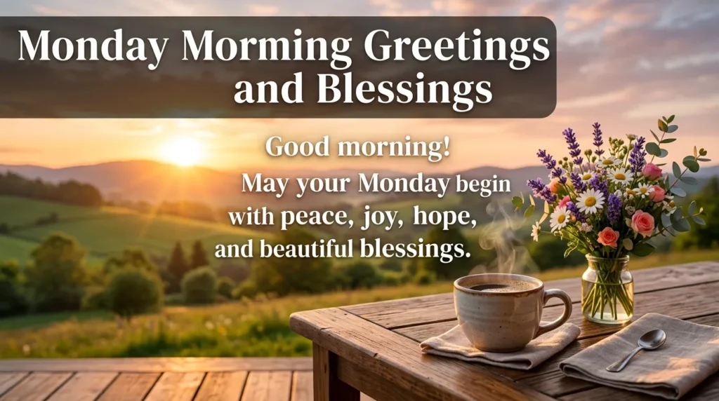 Monday Morning Greetings and Blessings