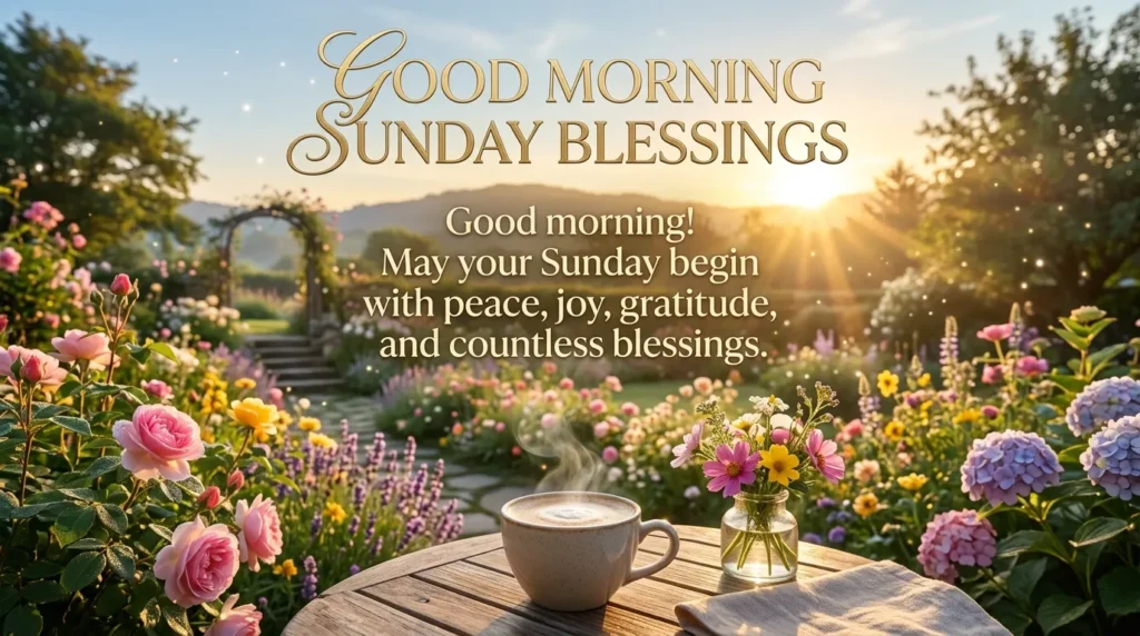 Good Morning Sunday Blessings