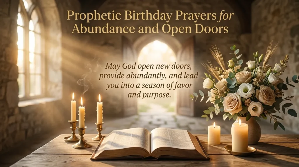 Prophetic Birthday Prayers for Abundance and Open Doors