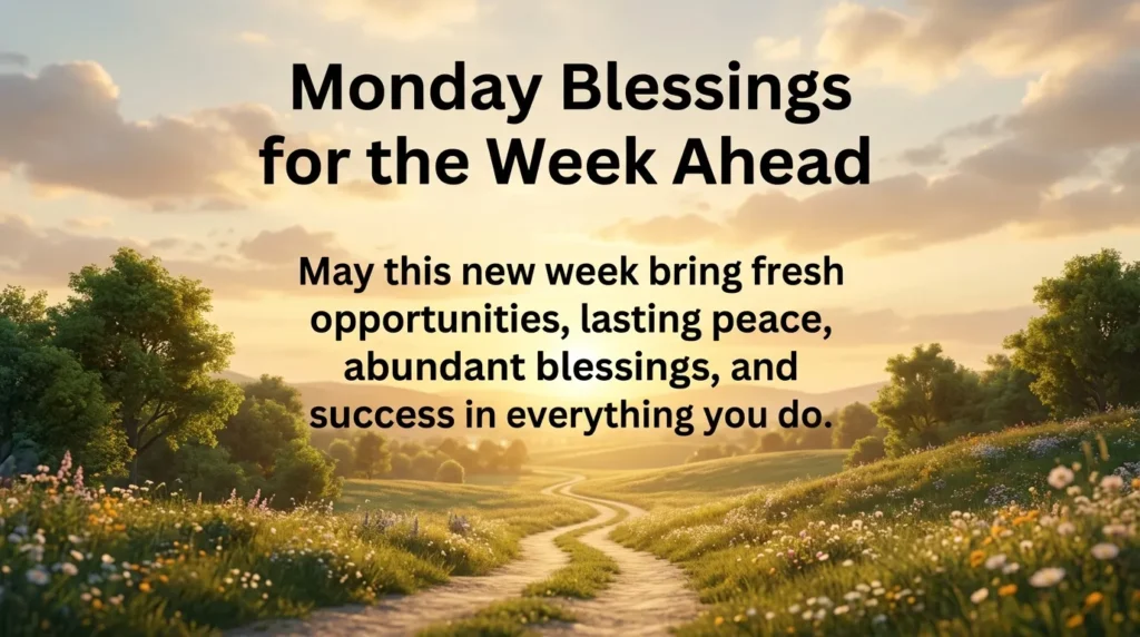 Monday Blessings for the Week Ahead