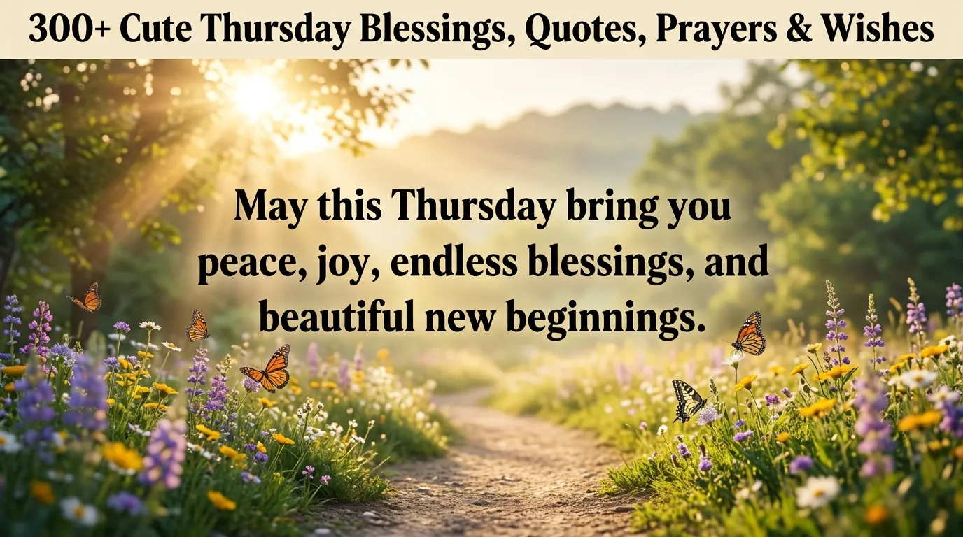 300+ Cute Thursday Blessings, Quotes, Prayers & Wishes